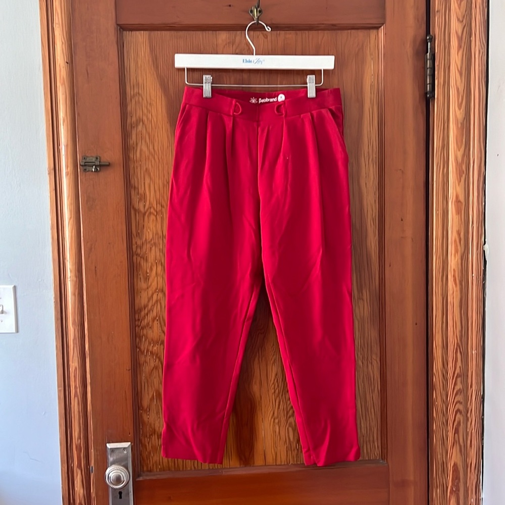 Red Betabrand (Dress Pant Yoga Pants) - capri or petite fit